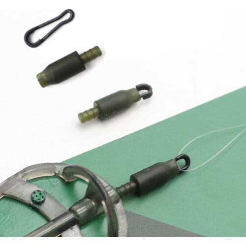 10Pcs Carp Fishing Accessories For Carp Feeder Method Connector Carp Fishing Rigs Equipment Inline Quick Change Beads End Tackle