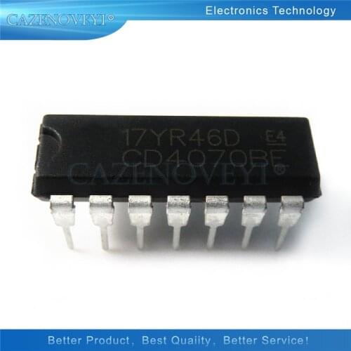 10pcs/lot CD4070BE DIP14 CD4070 DIP 4070BE DIP-14 new and original In Stock