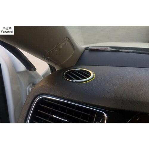 2pcs/lot Stainless steel electroplating Air-conditioning outlet decoration for Volkswagen 2012-2018 VW JETTA 6 MK6