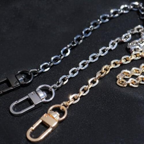 DIY 40cm-160cm Light 6mm Gold, Gun Black, Silver Replacement Purse Chain Shoulder Crossbody Strap for Clutch Bags, Mini Handbags