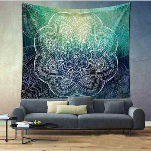 Nordic Mandala tapestry Bohemian wall hanging cloth farmhouse home decor wall cover beach sitting blanket 100% Polyester