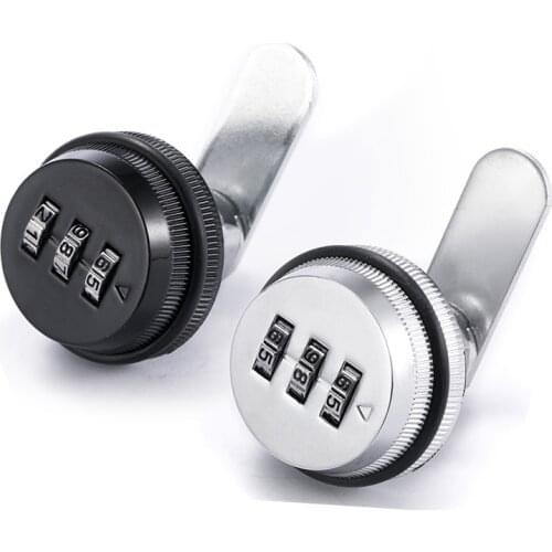 3 Digit Password Box Lock Combination Drawer Lock For Cabinet Drawer Mailbox Cabinet Door Home Box Lock For 1-11mm Thickness