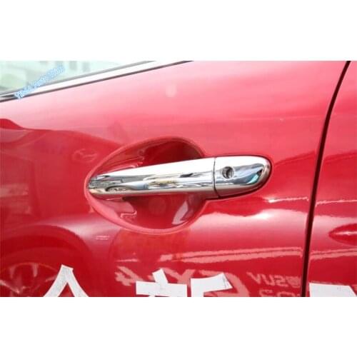 Lapetus Car Styling Outside Door Pull Doorknob Handle Cover Bezel Trim 8 Pcs Fit For Mazda 6 Atenza Sedan & Wagon 2016 2017 ABS