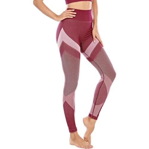 Leggings Sport Wear For Women Gym Fitness Tights High Waist Seamless Yoga Pants Workout Running Clothes