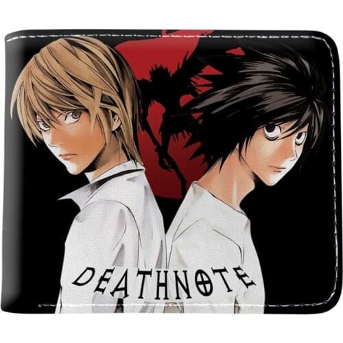 Hot Sell Cartoon Anime Movie Death Note Wallet With Card Holder Coin Pocket