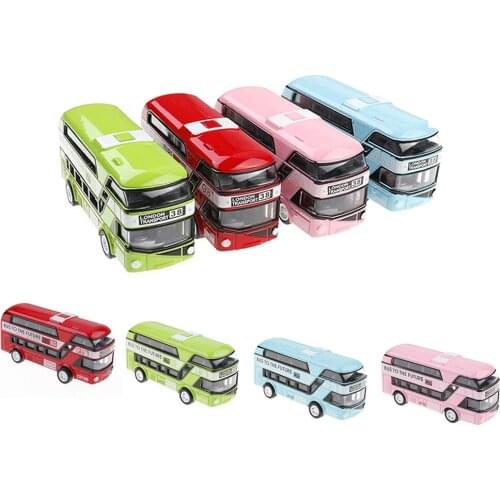 Car Model Double-decker London Bus Alloy Diecast Vehicle Toys For Boys Gift Decoration Kids Toy