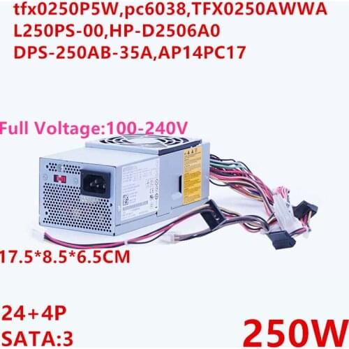 New PSU For Lenovo V220S I530S 7400 250W Power Supply tfx0250P5W pc6038 TFX0250AWWA L250PS-00 HP-D2506A0 DPS-250AB-35A AP14PC17