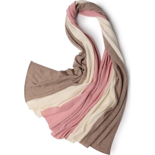 Autumn Winter Patchwork Cashmere Warm Scarf Ladies Fashion Knit High Grade Oversized Shawls Wholesale