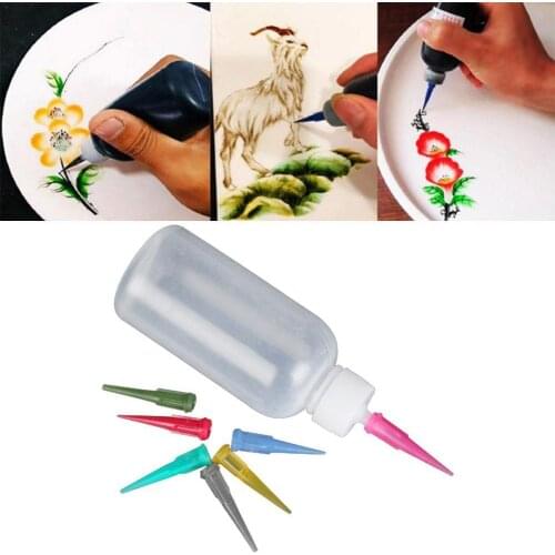 Jam Painted Jug Plastic Food-grade Squeeze Bottles Nozzles Sauce Cake Pastry Dispenser Decoration Ketchup Tattoo Craft P2N0