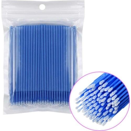 100Pcs Mascara-Brush Makeup-Tool Lash extension Mini Individual lashes Applicators Mascara Brush Lash Extensions Cotton Swab
