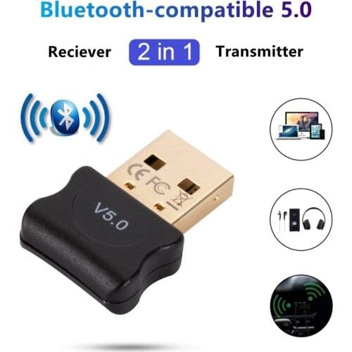 Bluetooth-compatible 5.0 Dongle Adapter USB Transmitter for Pc Computer Receptor Laptop Earphone Audio Printer Data Receiver