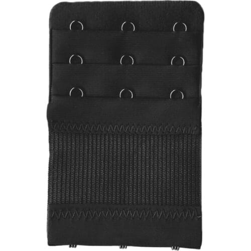 Womens 3 Hooks 3 Rows Bra Extender Soft Strap Extension Belt Lengthened Buckle N0HE