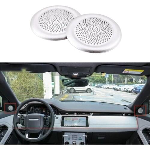 2Pcs Car Front Door a Pillar Tweeter Speaker Cover Trim for Land Rover Range Rover Evoque 2020 Accessories
