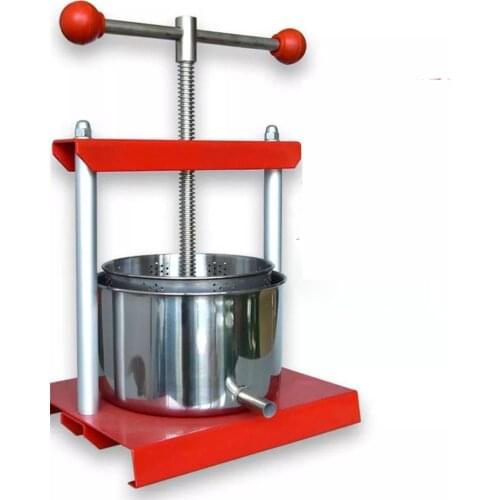 6L Manual juice honey pressing machine stainless steel juicer Slow Extractor Hand wine pressing Manor presser