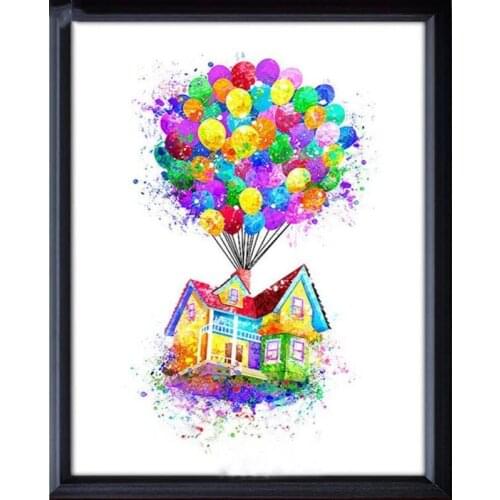 Diamond-Painting-Cross-Stitch-Rainbow-Castle-Balloon-Needlework-Mosaic-Diamond-Embroidery-Kid-s-Room-Decoration-Christmas P1055