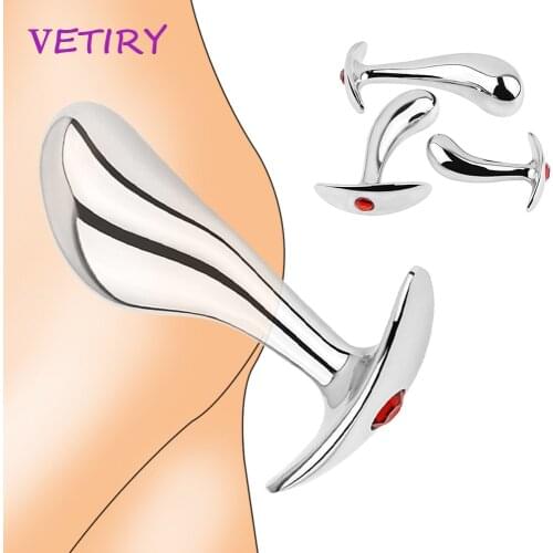 Crystal Anal Plug Dildo Butt Plug Sex Toys Women Men Stainless Steel Prostate Massage Intimate Goods S M L Adult Sex Products