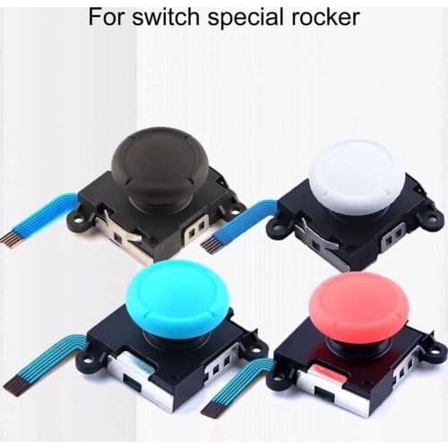 Analog Joystick Anti-scratch Easy to Assemble ABS Full 3D Analog Joystick for Nintendo Switch Controller Joy-Con
