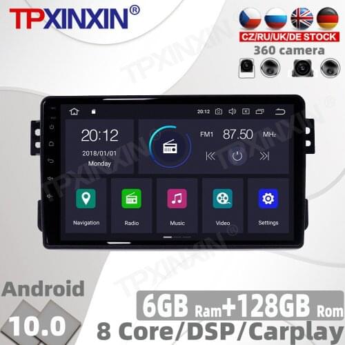 6+128GB Android 10.0 PX6 For OPEL Agila SUZUKI Splash 2015 + Car Radio Multimedia Video Player Navigation GPS Auto 2din No DVD