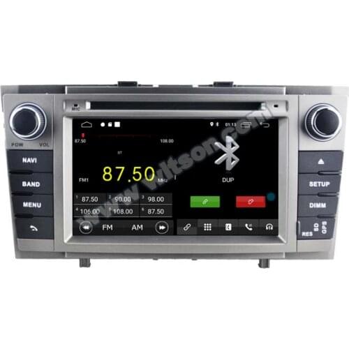 7" Android 10 OS Car DVD Multimedia Navigation GPS Radio for Toyota Avensis 2008-2013 with Car Play / Android Auto Support