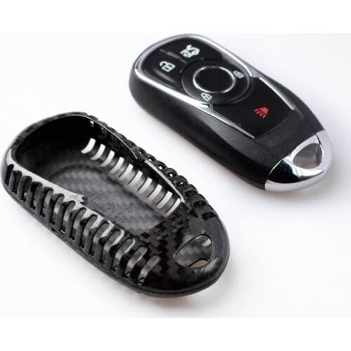 Car Accessory Key Case For Buick Excelle Regal Gl6 Verano 2017 2018 Carbon Fiber Pattern Key ring Shell Fashion Cover Sticker