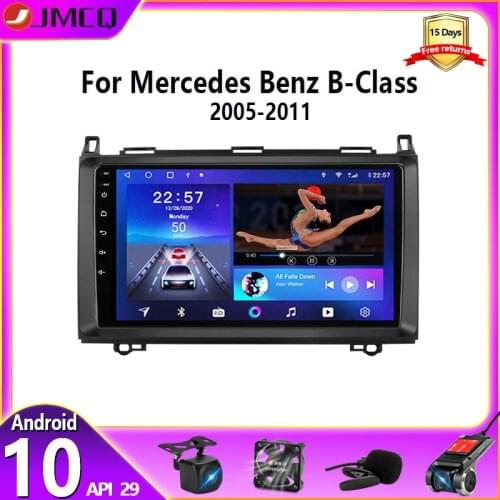 JMCQ 2din Android Car Radio Multimedia Video Player Navigation GPS For Mercedes Benz B-Class B Class Viano Vito B200 2005-2011