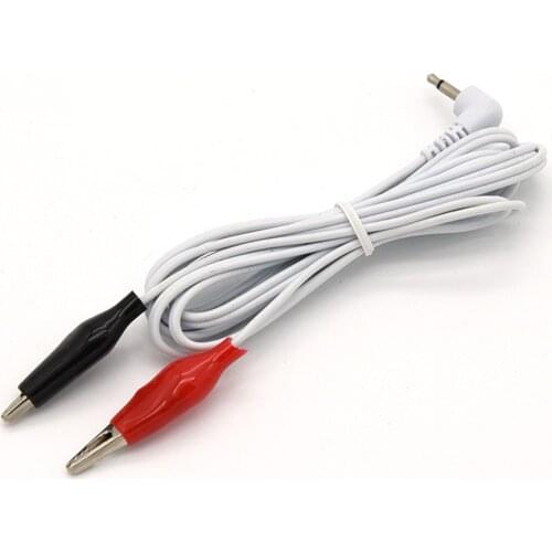 Cable005 2.35mm Typw Two Clips Electro Shock Cable SM Player Electric Shock Sex Toys for Adult Game Medical Themed Toys