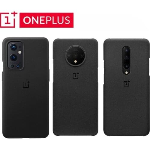 For Oneplus 9 Pro 8T/8 Pro 7 Pro/6 / 7T/ 9R 100% Original Official OnePlus Genuine Sandstone Matte Slim Back Skin Case Cover