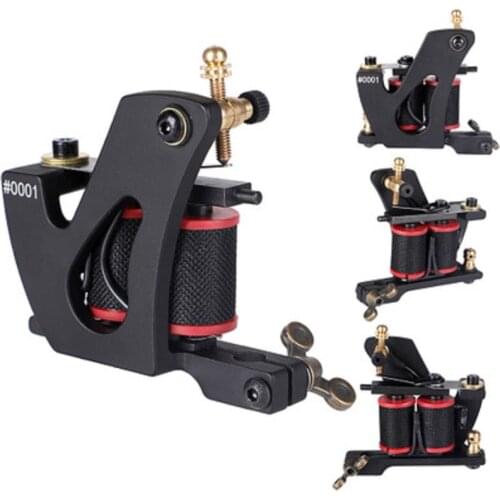 Black 10 Wraps Coil Tattoo Supplies Tattoo Machine Tattoo Gun Wrap Coils New Style Liner Beginner Tattoo Machine Tattoo Tools 1p