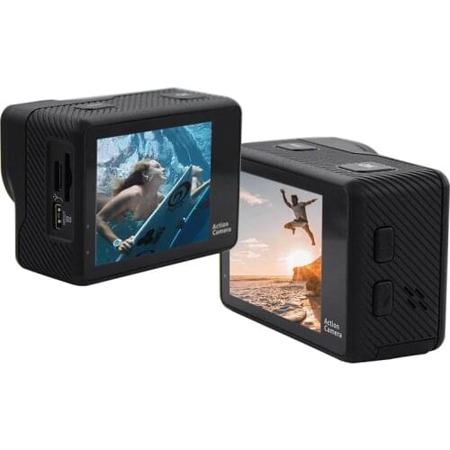 Action Camera 4K WiFi Ultra HD Sports Cam Waterproof Diving Camcorder with Remote Control Helmet Video Recording Cameras