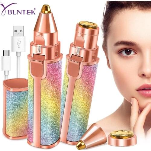 YBLNTEK Electric Eyebrow Trimmer Portable Epilator Female Body Facial Hands Depilator Shaver Razors Painless Eye Brow Epilator