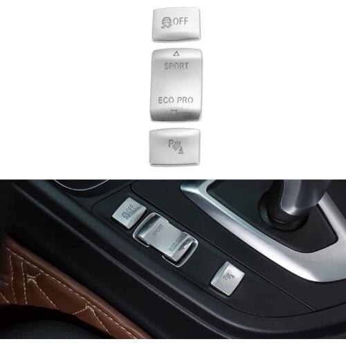 Chrome Car Button Covers Stickers Car Interior Accessories For BMW F20 F21 F22 F23 F30 F31 F34 F32 F33 F36 1/2/3/4 Series