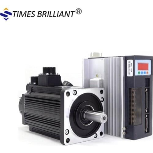 China motor 220v 130mm 2.3Kw 15Nm 1500rpm servo motor with 3m cable and driver cnc servo motor kit