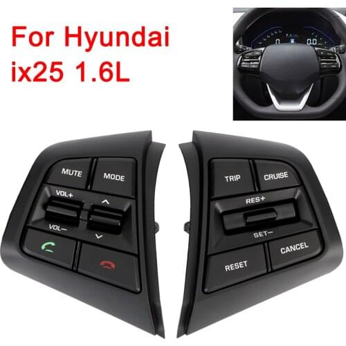 Car Steering Wheel Buttons Cruise Control Bluetooth Switches For Hyundai ix25 (creta) 1.6L Remote Volume Button With Cables