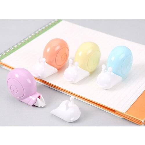 Cute Animal Snails Correction Tape Cartoon Erase Correction Tapes Kawaii Stationery For Office Material School Supplies 5mm*6M