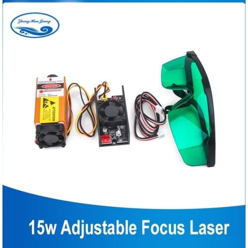 15W 450nm Laser Module Blue Light laser Head cutter Laser engraver Laser engraving machine Woodworking Machinery Parts