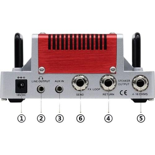 Hotone Nano Legacy Heart Attack Mini 5 Watt Compact Guitar Amp Head with 3 Band EQ NLA-3