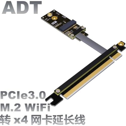 PCIe x16 to m.2 A.E. key WiFi adapter extension line Transfer extension cord Riser Card Cable PCIe x16 8G/bps High speed