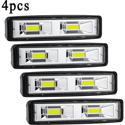 2LED Car Motorcycles Headlight Working Spot Light Work Fog Light Spotlight4WD 48W For SUV ATV Car Off-Road Vehicle DC12V