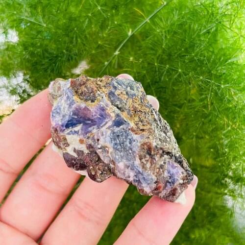 Natural Rare Gemstone Corundum Quartz Crystal Mineral Specimen Symbiont