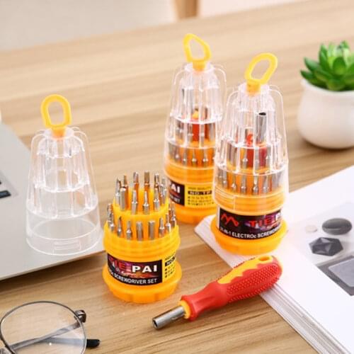 Hand Tool 31Pcs Screwdriver Kit Small Mini Combination Universal Set Dismountable Antiskid Handle Multifunction Repair