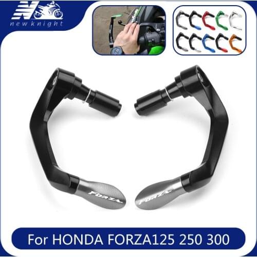 With Logo For HONDA FORZA125 250 300 2010-2018 Motorcycle 7/8"22mm CNC Handlebar Grips Guard Brake Clutch Levers Protector