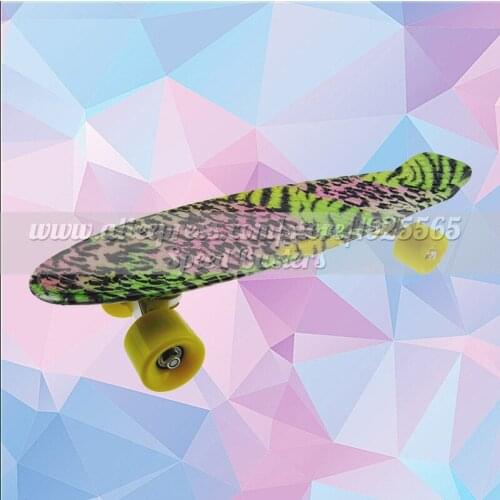 Girl skateboard fish skateboard pastel freestyle skateboarding mini cruiser long plastic professional skateboard for children