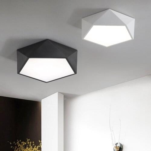 Modern Geometry Ceiling Lamp Acrylic Bedroom Restaurant Hotel Dinning Room Dimmable Ceiling Lights With Remote controller