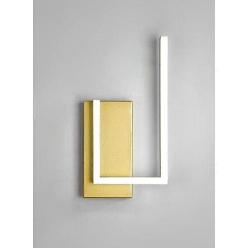 Led Bedroom Room Wall Lamp Bedside Modern Simple Corridor Mirror Lights Porch Living Room Background Gold Wall Light
