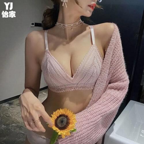 Thin underwear small bra gathered to prevent sagging no steel ring adjustment type collection pair milk sexy attractive bra