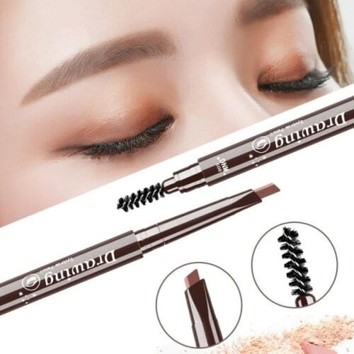 Double Head Triangle Eyebrow Pencil Waterproof Long-lasting Not Fading Eyebrow Makeup Cosmetic For Beginner Women Beauty TSLM2