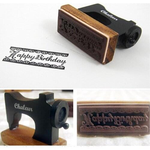 20pcs/lot Vintage Clear Stamps Shaped Word Merci DIY Gift Wooden Stamps For Scrapbooking Decoration