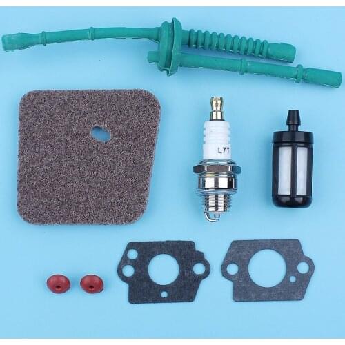 Air Fuel Filter Carb Check Valve Gaskets Kit Fit Stihl FS38 FS45 FS45C FS46 FS46C FS55 KM55 KM55C KM55R KM55RC HL45 HL45Z HL45DZ