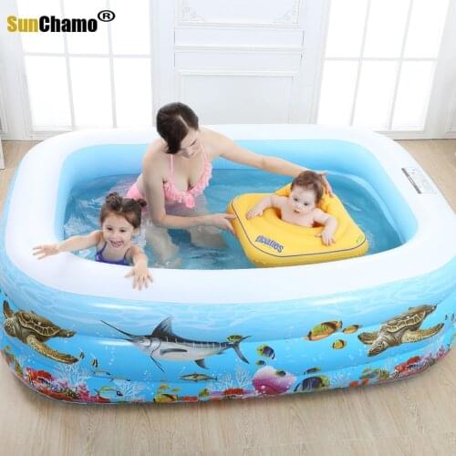High Quality Pool Inflatable Square Oversized Household Safety Children Baby Pool Thickening Infused Pool For Adult