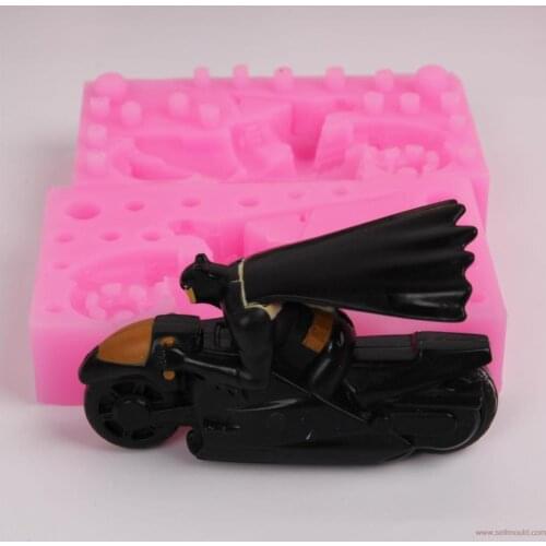 Luyou 1Pcs Motorcycle Shape Silicone Fondant Mold 3D Cake Decorating Tools Chocolate Cake Mold Silicone Baking Tools FM1168